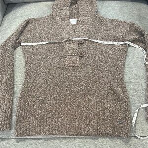 Columbia Hoodie Sweater sz M with Button Detail